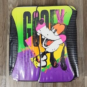 Vintage 90s Mead Disney Goofy Neon Portfolio Binder Folder Disney 33336